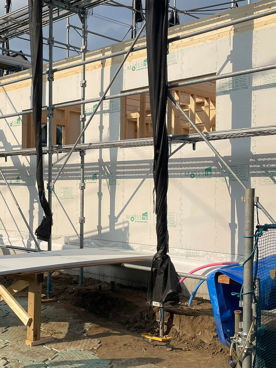 モイス施工の様子