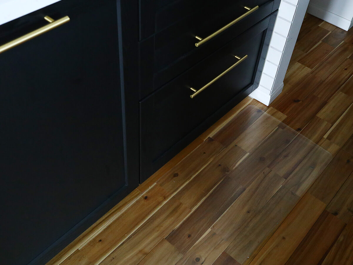 コンロ付近に敷いている透明マット