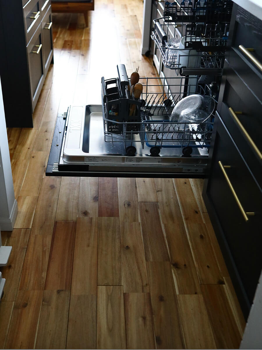 フロントオープン扉を開けたときの動線