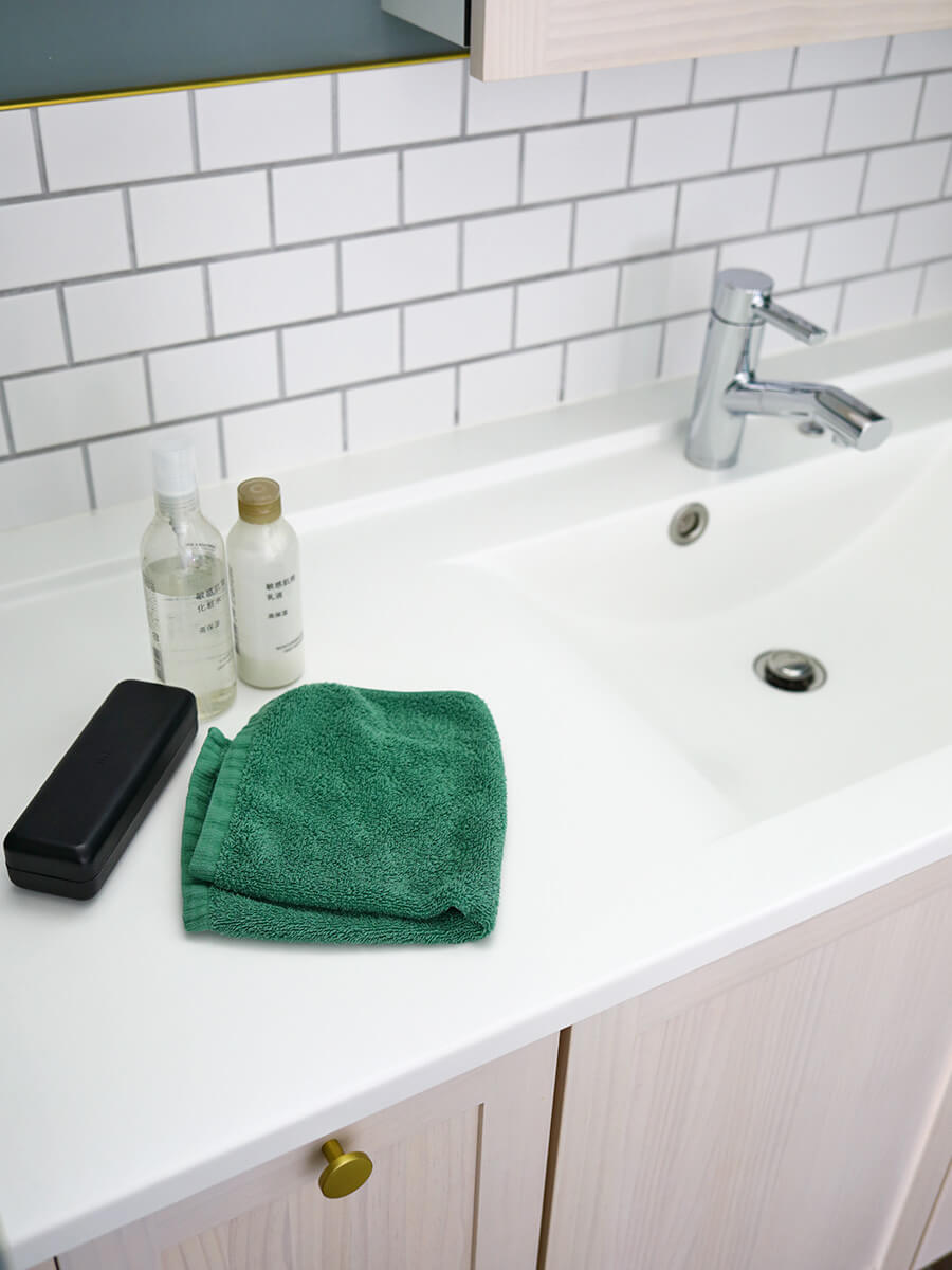 洗面台のカウンタースペース