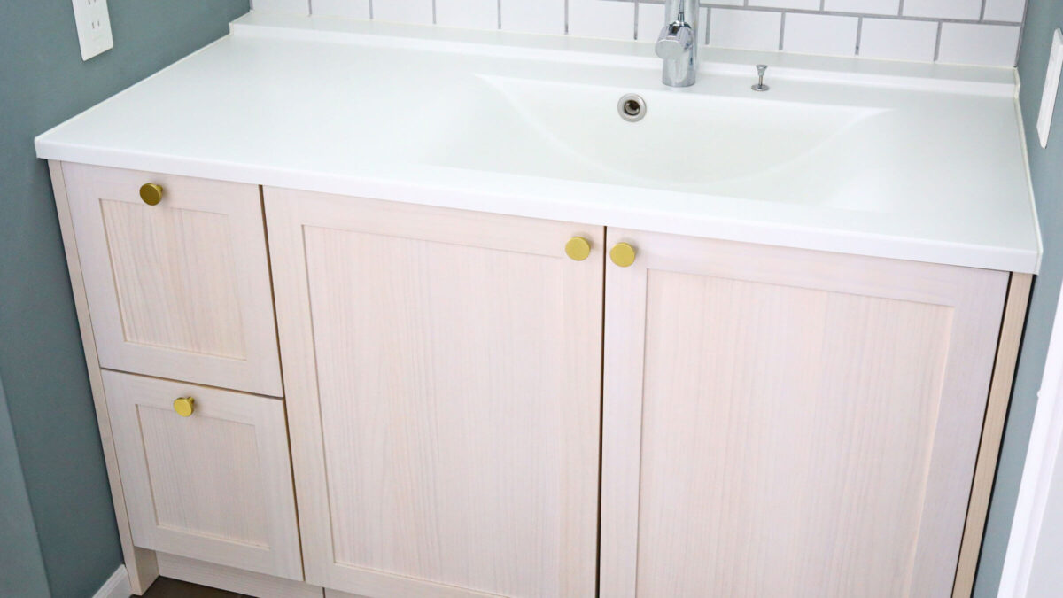 ウッドワンの洗面台全体